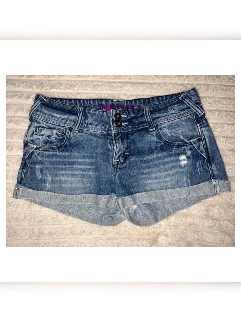 PINK Distressed Y2K Shorts